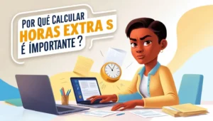 Infográfico que explica a importância de calcular horas extras corretamente.